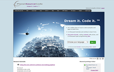 Planet Source Code screenshot